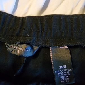 Size 22  black investment slacks